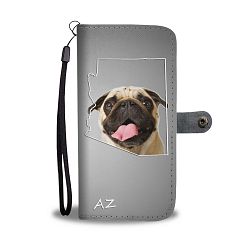 Pug Dog Print Wallet Case- Free Shipping-AZ State - Huawei P9 +