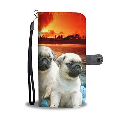 Pug Puppies Wallet Case- Free Shipping - Huawei P9