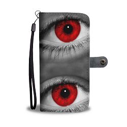 Red Eyes Print Wallet Case-Free Shipping - Samsung Galaxy A3