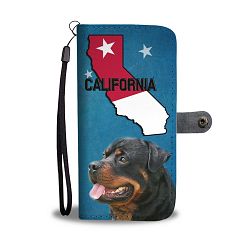 Rottweiler Print Wallet Case-Free Shipping-CA State - iPhone X