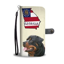 Rottweiler Print Wallet Case-Free Shipping-GA State - LG G6