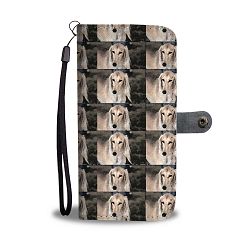 Saluki Dog Patterns2 Print Wallet Case-Free Shipping - iPhone 6 / 6s