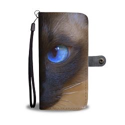 Siamese cat Print Wallet Case-Free Shipping - Samsung Galaxy Note 4