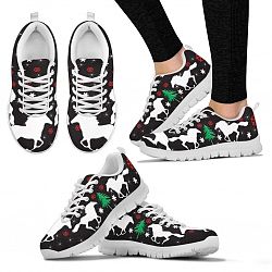 Thoroughbred Horse Print Christmas Running Shoes For Women-Free Shipping - Women's Sneakers - White - Thoroughbred Horse Print Christmas Running Shoes For Women-Free Shipping / US9 (EU40)