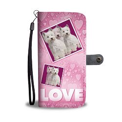 West Highland White Terrier (Westie) with Love Print Wallet Case-Free Shipping - Samsung Galaxy S6 Edge PLUS