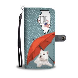 West Highland White Terrier Print Wallet Case-Free Shipping-IL State - Samsung Galaxy A7
