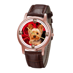 Yorkshire Terrier Classic Wrist Watch- Free Shipping - 34mm