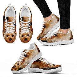 Yorkshire Terrier-Dog Sneakers For Women-Free Shipping - Women's Sneakers - White - Yorkshire terrier-Dog Shoes For Women-Free Shippint / US10 (EU41)