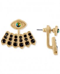 Rachel Rachel Roy Gold-Tone Crystal Evil Eye Jacket Earrings