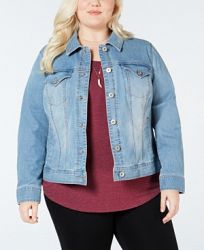 Style & Co Plus Size Denim Jacket, Created for Macy's