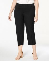 Charter Club Plus Size Newport Tummy-Control Cropped Pants, Created for Macy's