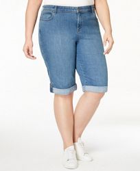 Style & Co Plus Size Denim Shorts, Created for Macy's