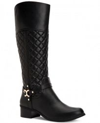 Charter Club Helenn Wide-Calf Riding Boots, Created for Macy's Women's Shoes