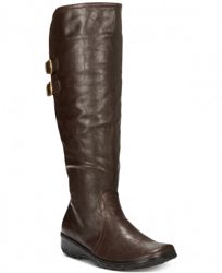 Easy Street Tess Wide-Calf Buckle Boots Women's Shoes