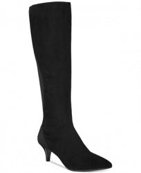 Bandolino Wright Pointed-Toe Kitten Heel Dress Boots Women's Shoes