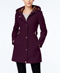 Via Spiga Water-Resistant Hooded Coat