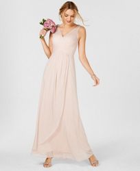 Adrianna Papell Ruched Embellished Gown