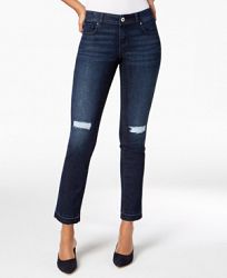 I. n. c. Curvy Mid-Rise Straight-Leg Jeans, Created for Macy's