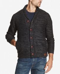 Weatherproof Vintage Men's Two-Tone Sweater Jacket