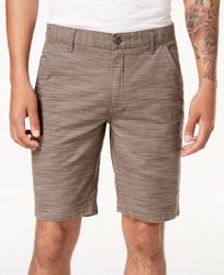 I. n. c. Men's Flat-Front Texture-Stripe Shorts, Created for Macy's