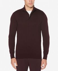 Perry Ellis Men's Quarter-Zip Sweater