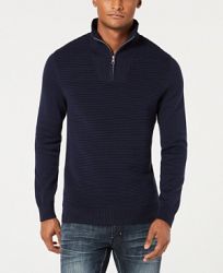 I. n. c. Men's Dean Ottoman Stitch Quarter-Zip Sweater, Created for Macy's