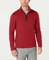 Tasso Elba Men's Piped 1/4-Zip Sweater, Created for Macy's