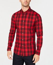 Michael Kors Men's Slim-Fit Plaid Shirt, Created for Macy's