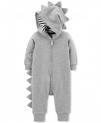 Carter's Baby Boys Hooded Spiked Zip-Up Cotton Coverall