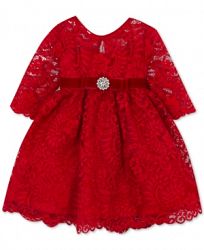 Rare Editions Toddler Girls Long-Sleeve Lace Party Dress