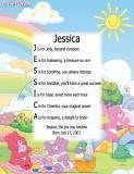 Personalized Care Bears Name Poem - Picnic Design