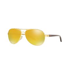 Feedback - Polished Gold - 24K Iridium Lens Sunglasses-No Color