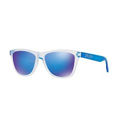 Frogskins - Matte Clear/Matte T Sapphire - Sapphire Iridium Lens Sunglasses-No Color