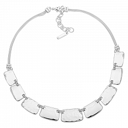 Nine West Frontal Necklace - Silver - 16 in
