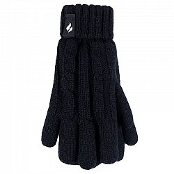 Heat Holders Girls Cables Gloves - Black