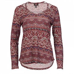 Lava Long Sleeve with Neck Detail - Wine