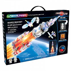 Laser Pegs Building Blocks Playset - Mission Mars Collection - Mars Explorer