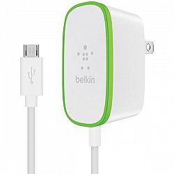 Belkin F7U009tt06-WHT Home Charger with Hardwired 6ft Micro USB Charging Cable