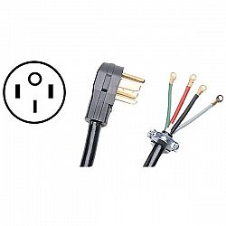 Certified Appliance Accessories 90-2062 4-Wire Closed-Eyelet 40-Amp Range Cord, 5ft