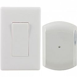 GE(R) 18279 Wireless Wall Switch Light Control with 1 Outlet Receiver
