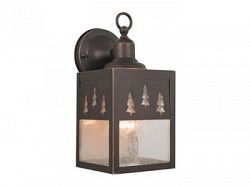 OW24953BBZ - Vaxcel Lighting - Yellowstone - One Light Outdoor Wall Sconce Burnished Bronze Finish with Clear Seeded Glass - Yellowstone