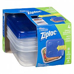Ziploc Square Containers - Small - 4's