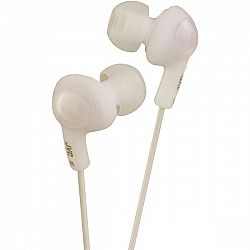 JVC(R) HAFR6W Gumy(R) Plus Earbuds with Remote & Microphone (White)