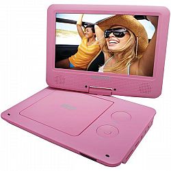 SYLVANIA(R) SDVD9020B-PINK 9 Portable DVD Players with 5-Hour Battery (Pink)