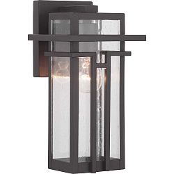 P560110-020 - Progress Lighting - Boxwood - One Light Outdoor Small Wall Lantern Antique Bronze Finish with Clear Seeded Glass - Boxwood
