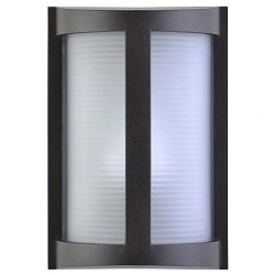 20042LEDMG-BRZ/RFR - Access Lighting - Pier - 10.23 Inch One Light Outdoor Wall Mount Integrated LED Bronze Finish with Ribbed Frosted Glass - Pier