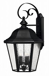 1675BK-LL - Hinkley Lighting - Edgewater - 25.5 Inch Large Outdoor Wall Mount 5W LED Candelabra BaseBlack Finish with Clear Seedy Glass - Edgewater
