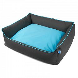 Totally Pooched Explore Bolster Bed - Blue - Small