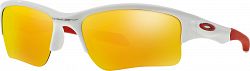 Quarter Jacket - Polished White - Fire Iridium Lens Sunglasses - Youth-No Color