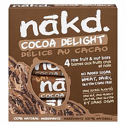 Nakd Raw Fruit & Nut Bars - Cocoa Delight - 4 x 35g